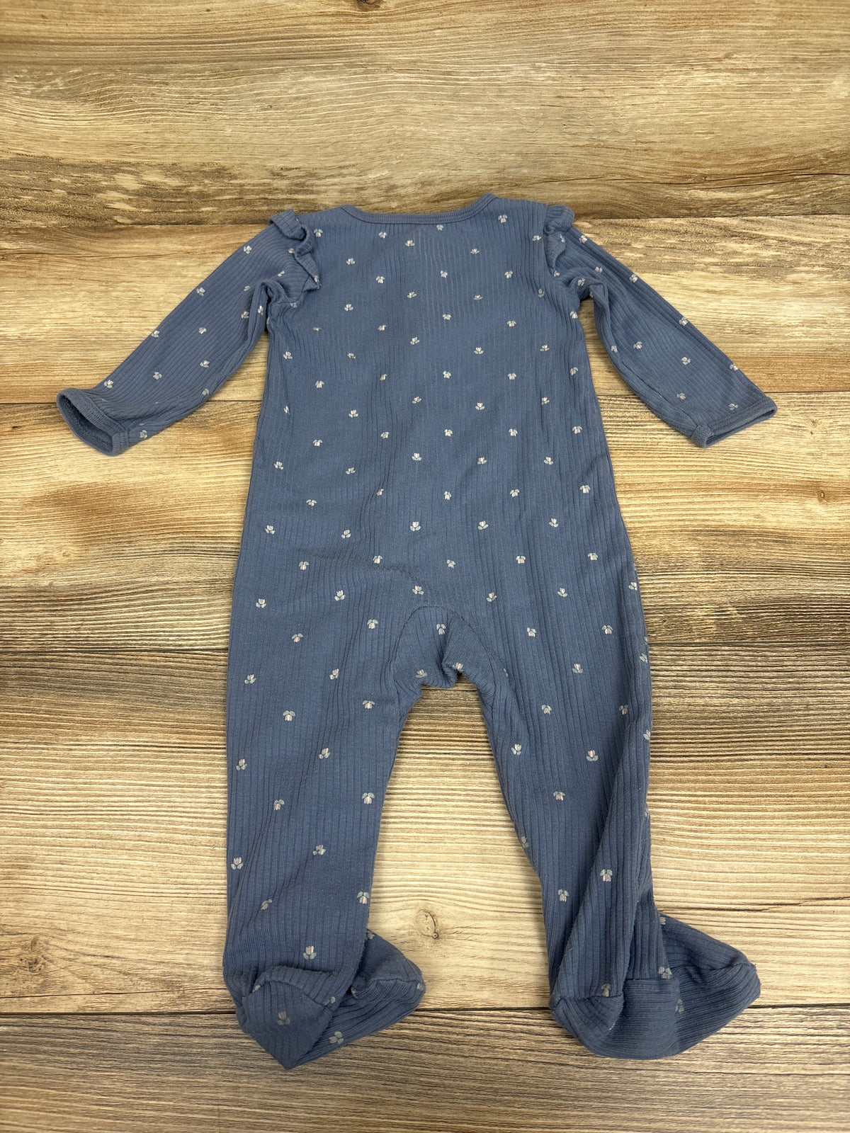 Carter's Ribbed Tulip Sleeper Blue sz 9m