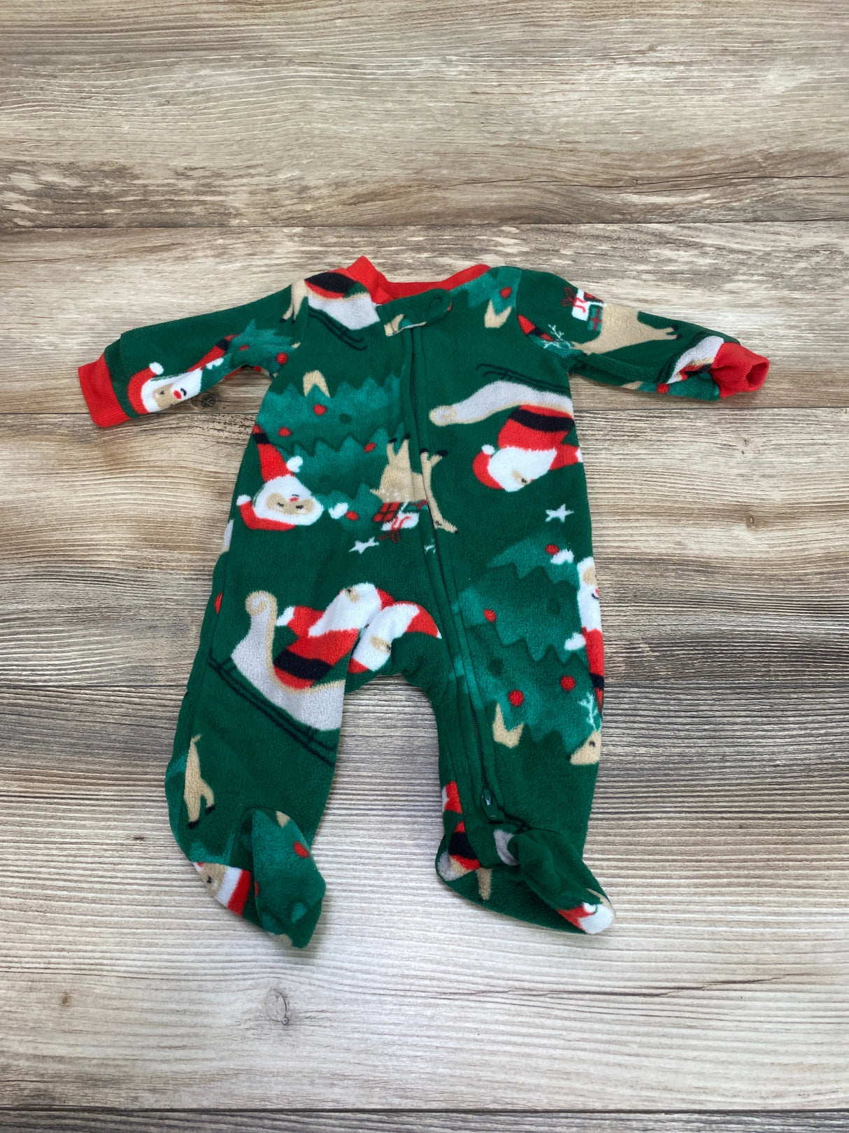 Carter's Santa Blanket Sleeper Green sz Newborn - Me n Mommy To Be