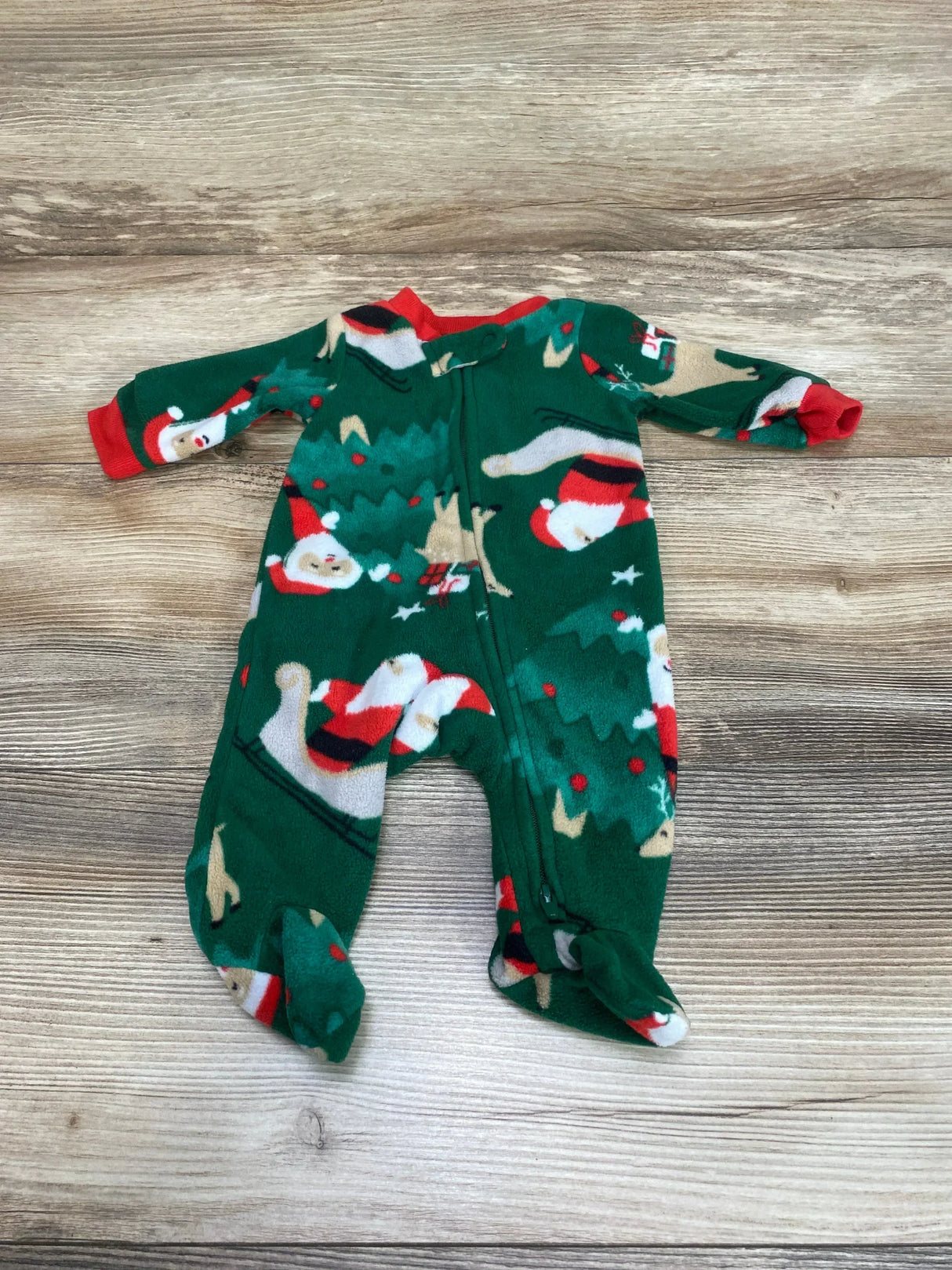 Carter's Santa Blanket Sleeper Green sz Newborn - Me n Mommy To Be