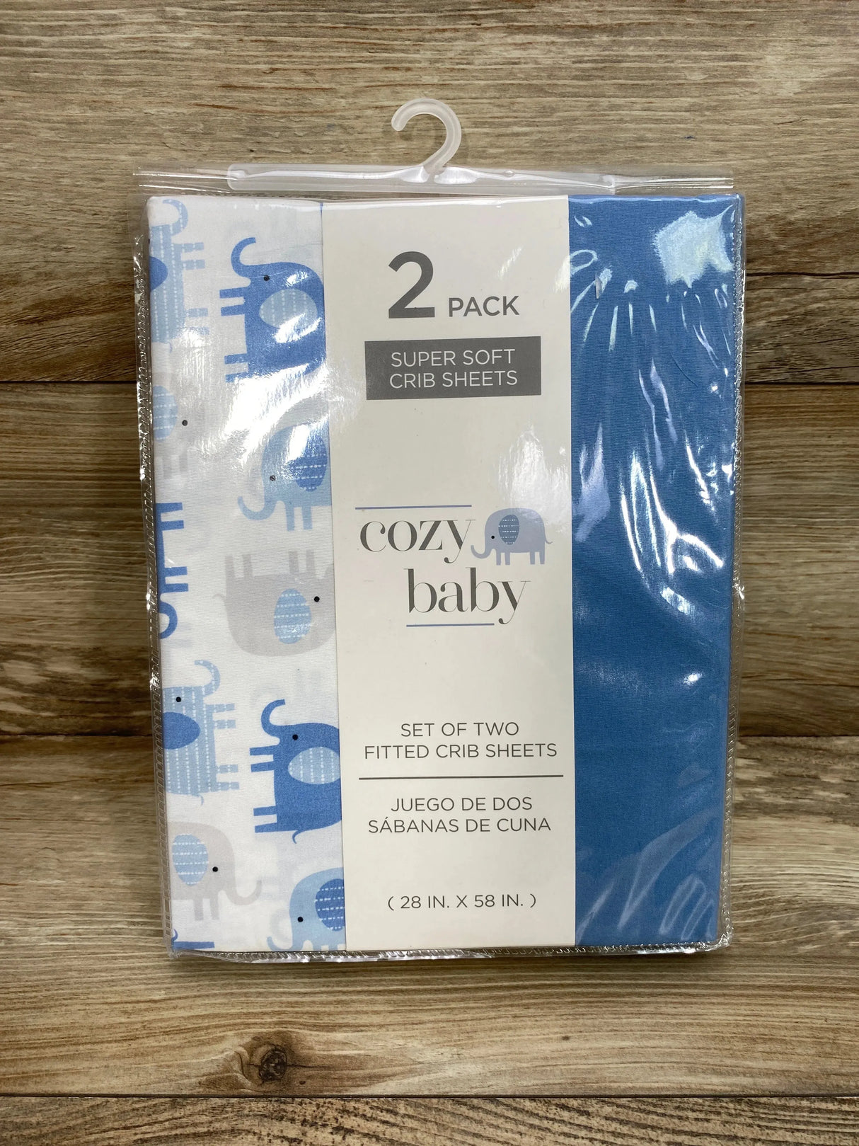 NEW Cozy Baby 2Pk Fitted Bed Sheets Blue - Me n Mommy To Be