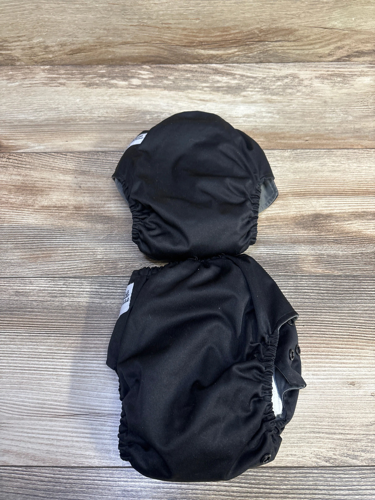 La Petite Ourse All-in-One Reusable Cloth Diapers with Boosters Black 2pk