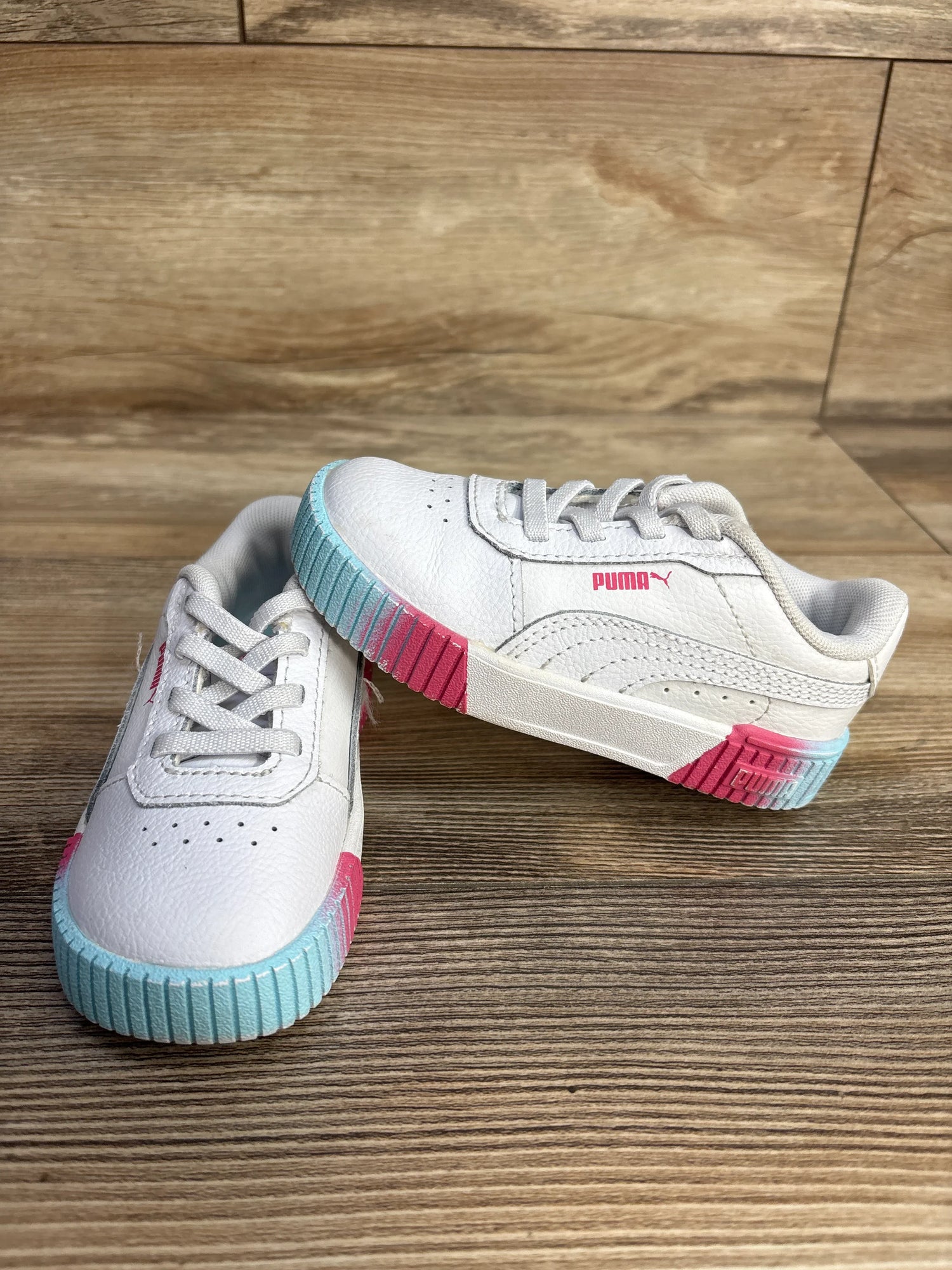 Puma Carina 2.0 Fade Sneakers White sz 7c