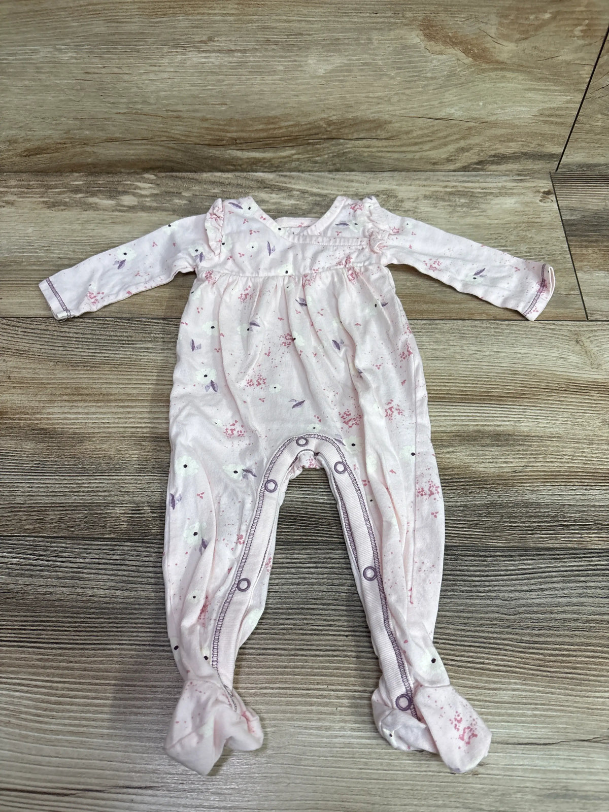 Burt's Bees Baby Footed Coverall Pink sz Preemie