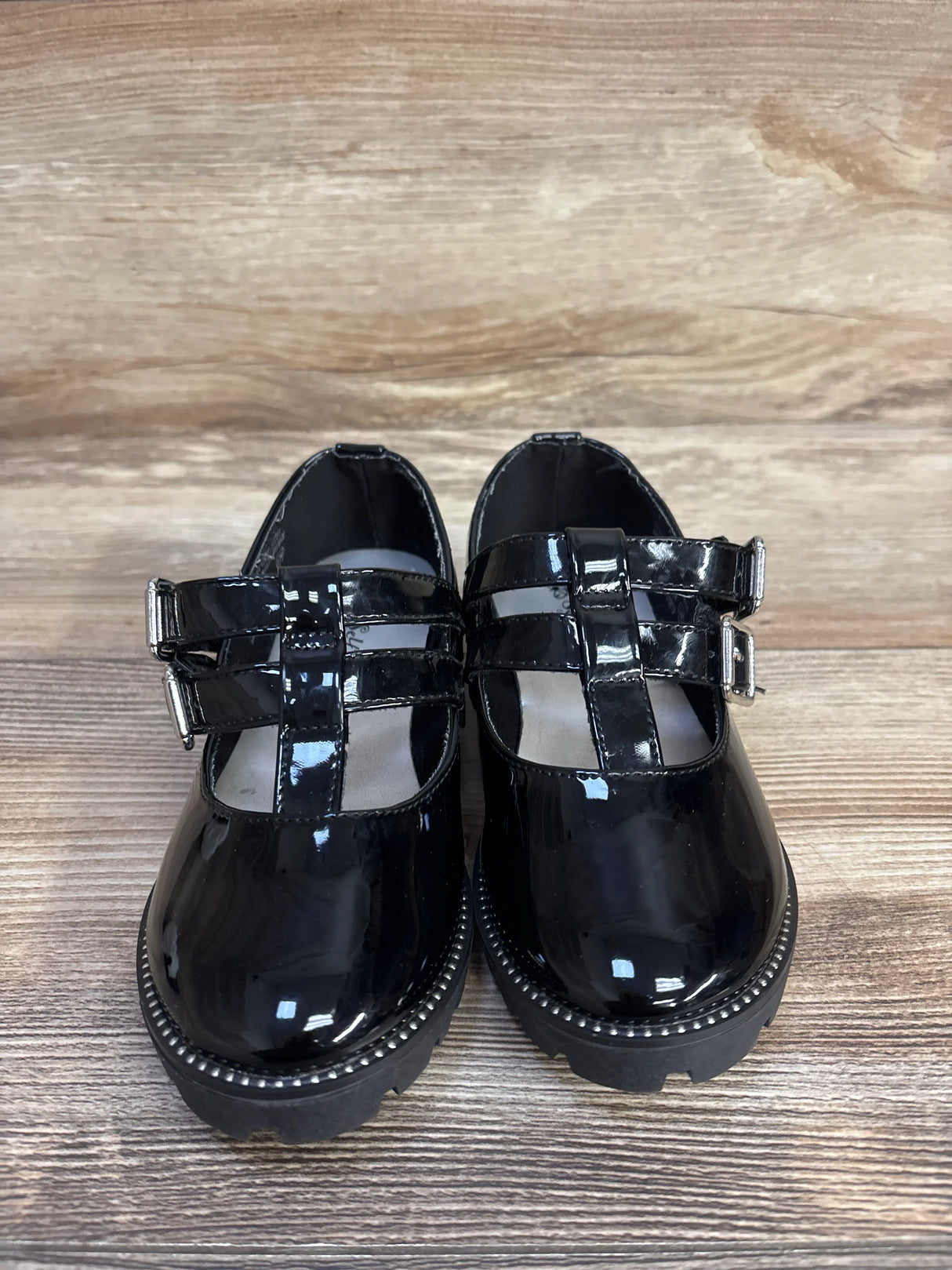 Self Esteem Mary Jane Platform Dress Flats, Black sz 12c