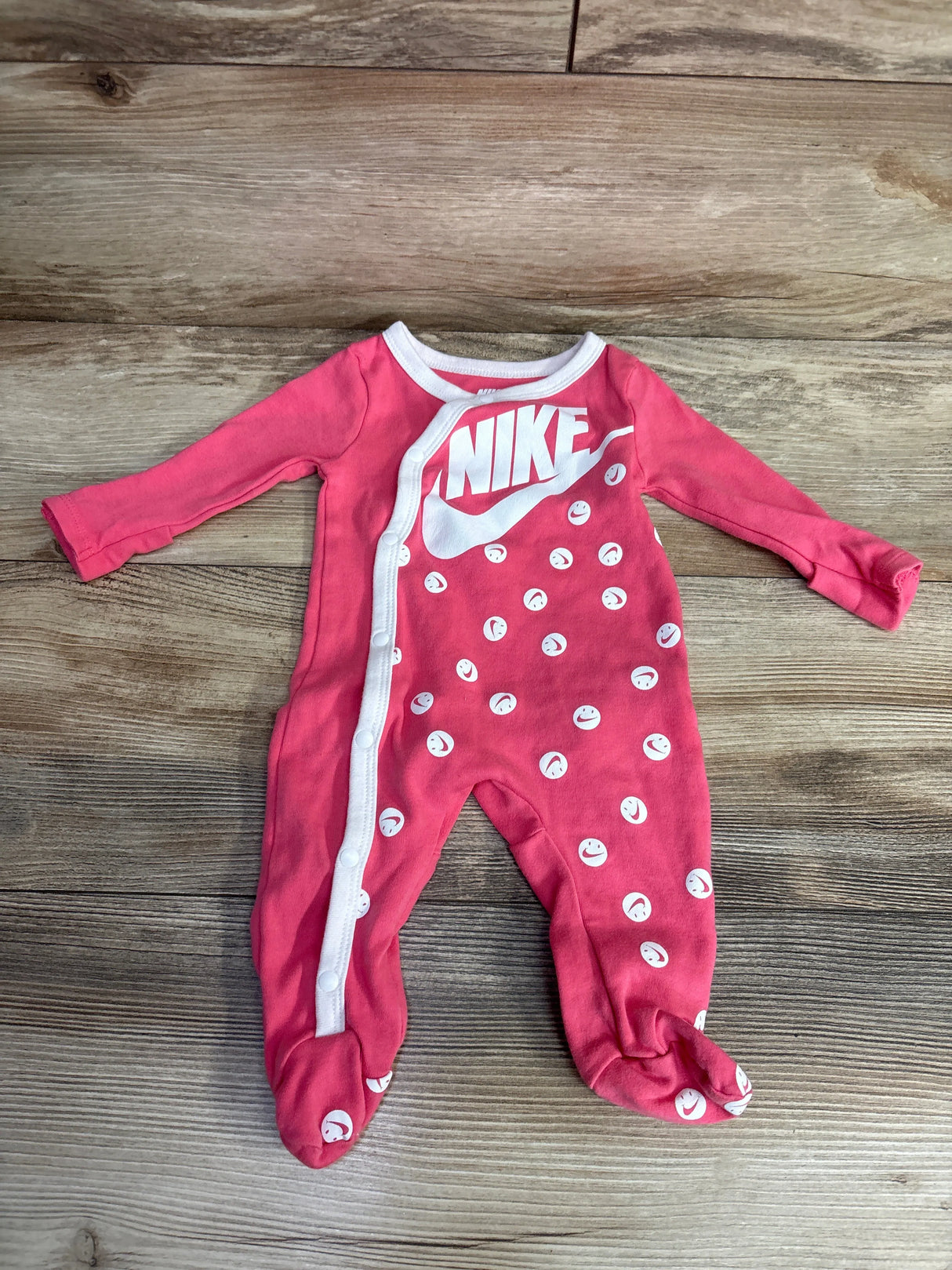 Nike Smile Face Sleeper Hot Pink sz 3m