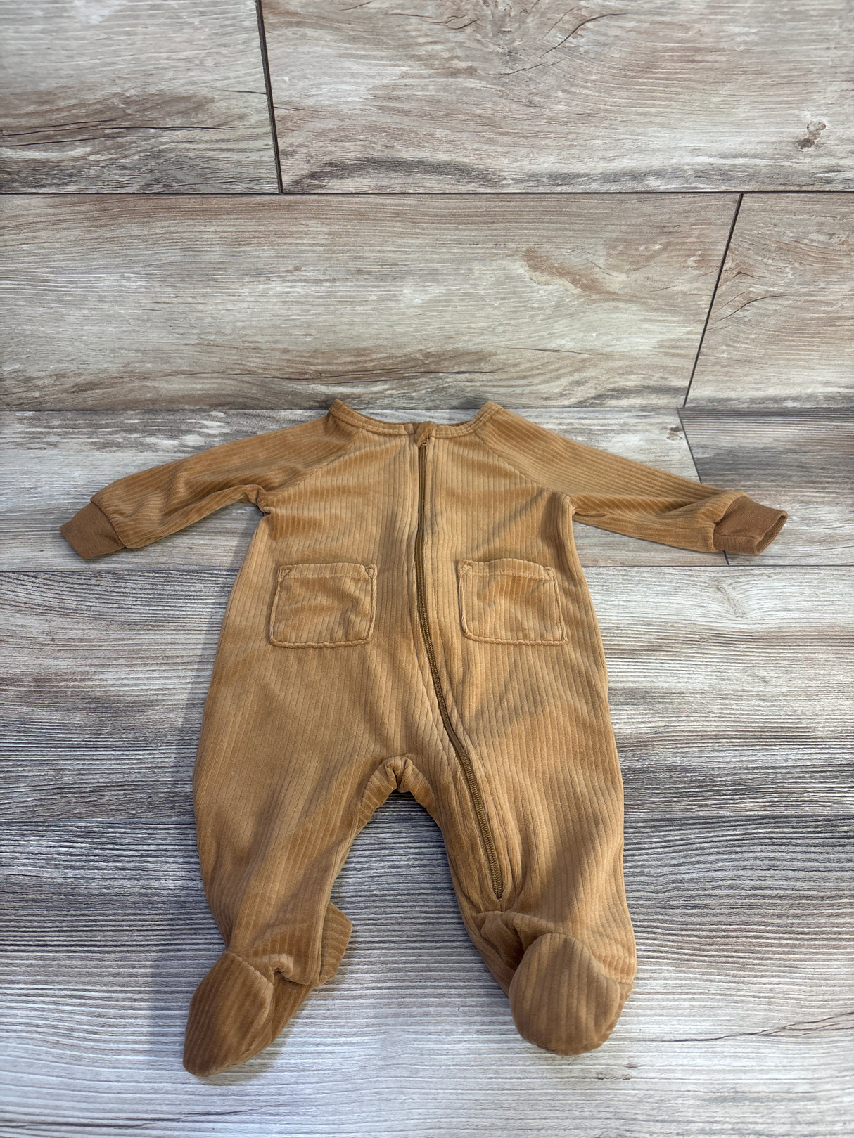 Koala Baby Ribbed Velvet Sleeper Brown sz 0-3m