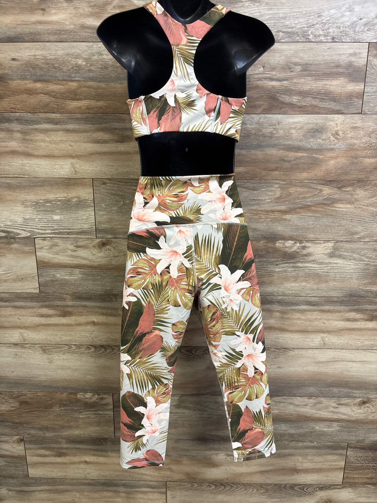 Old Navy Maternity 2pc Active PowerSoft Sports Bra & Leggings Set Grey sz Large
