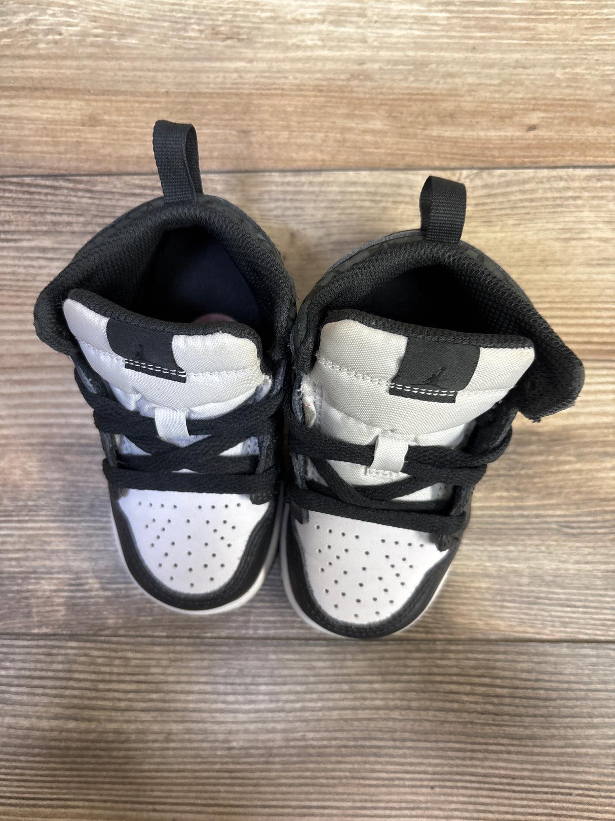 Air Jordan 1 Mid TD Panda Elephant Sneakers sz 6c