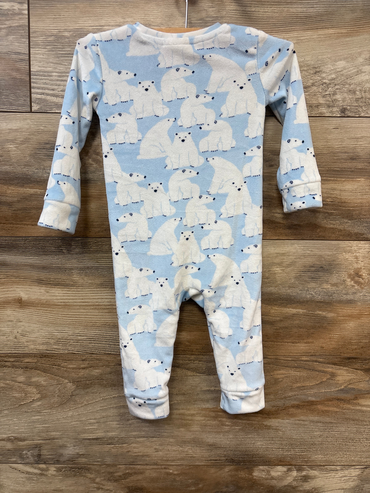 Wondershop Polar Bear Blanket Sleeper Blue sz 6-9m