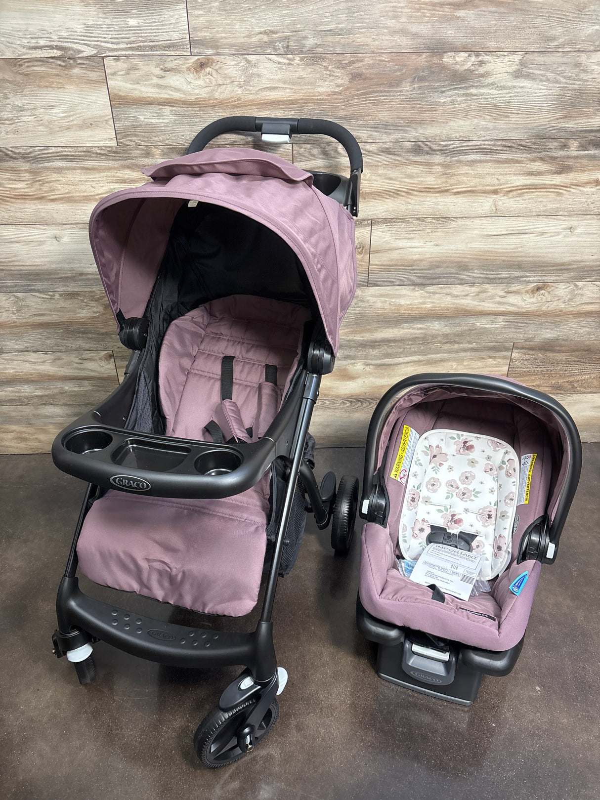 NEW Graco Verb Click Connect Travel System with SnugRide Infant Car Seat in EVA Fashion