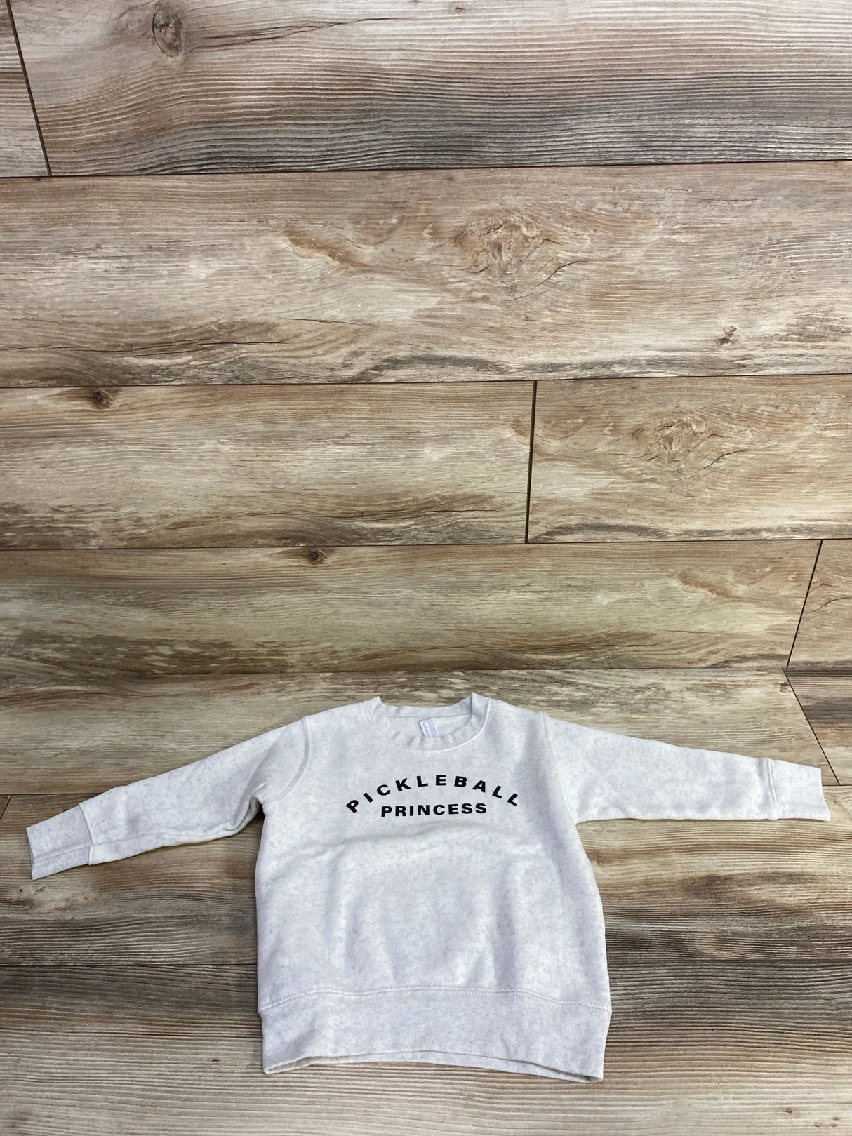 'Pickleball Princess' Pullover Sweatshirt White sz 3T