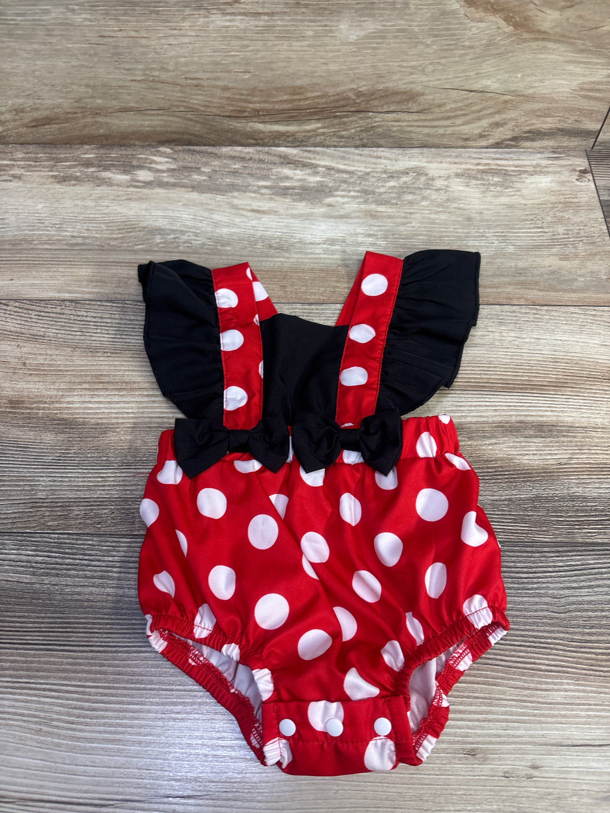 Shein Minnie Mouse Bubble Romper Red sz 1-3m