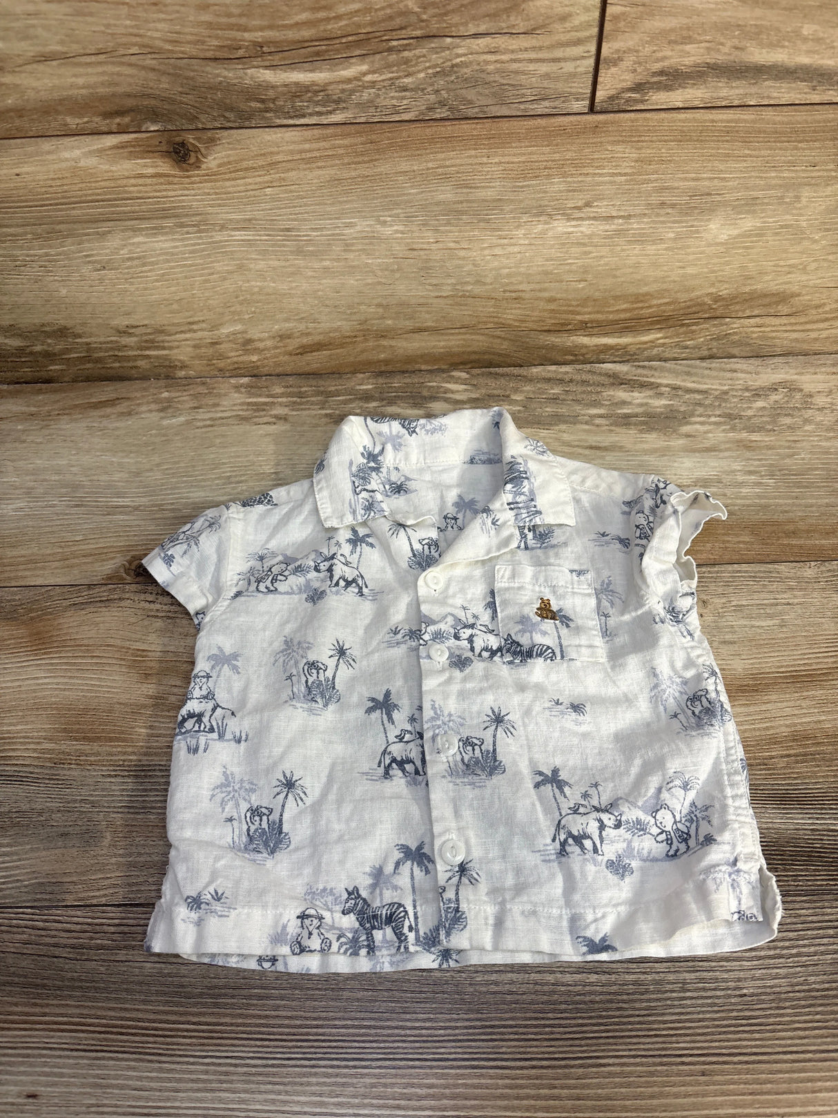 Button-Up Shirt White sz 12-18m
