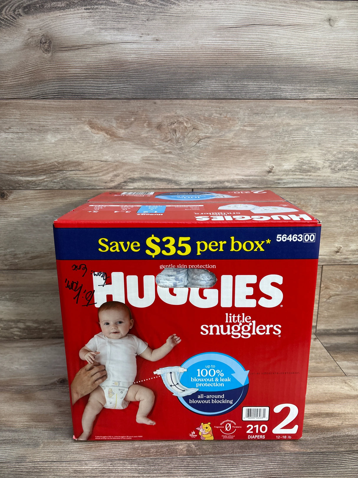 NEW Huggies Little Snugglers Diapers Size 2 210ct.