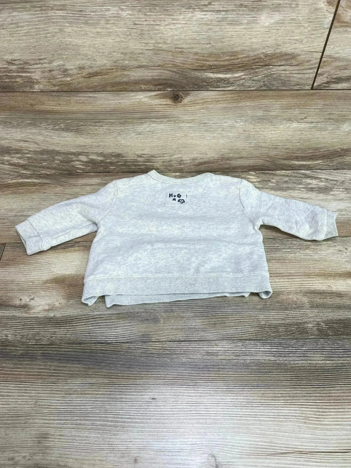 Zara Recycle Your Power Sweatshirt Grey sz 3-6m - Me n Mommy To Be