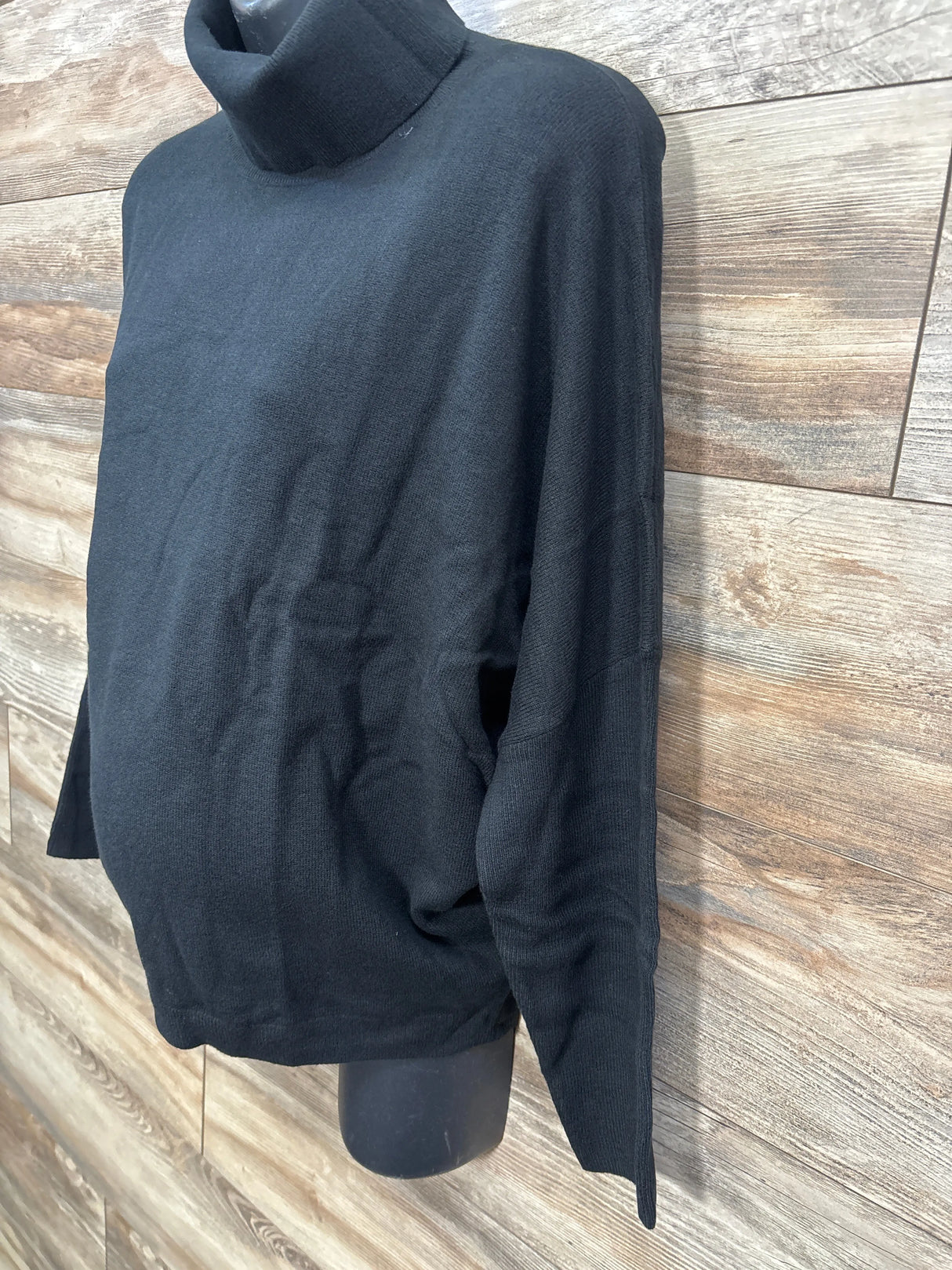 NWOT Gap Maternity CashSoft Turtleneck Sweater Black sz Medium