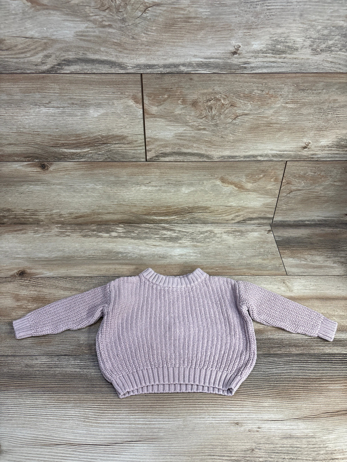 Little Co Chunky Knit Pull Over Sweater Pink sz 6m