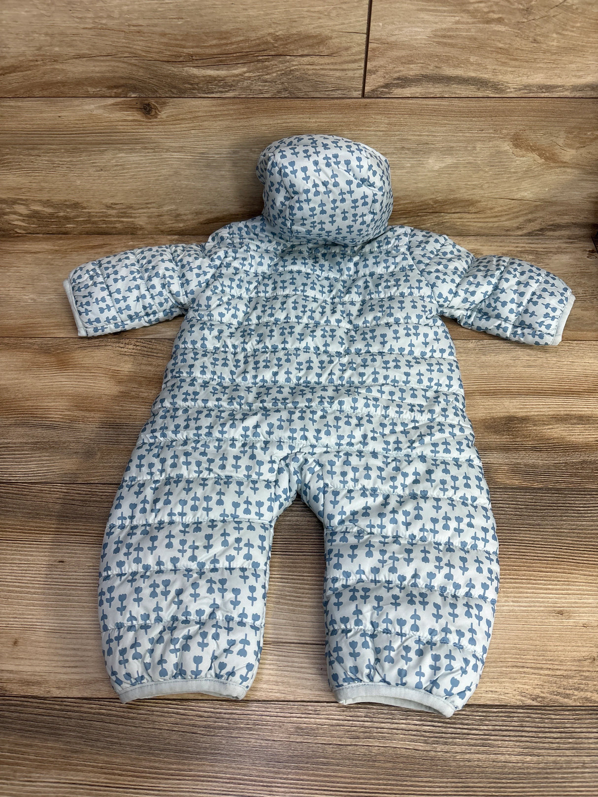 NEW Mighty Goods Floral Sherpa Lined Snow Suit Light Blue sz 3m