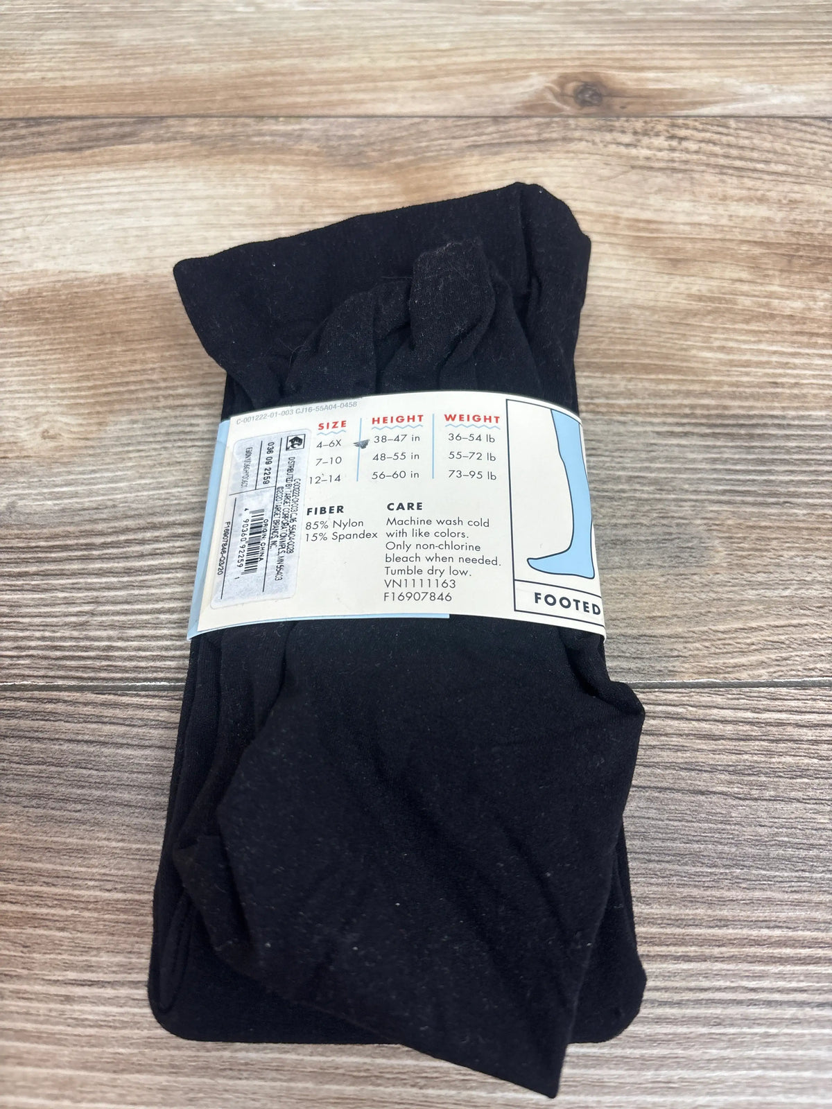 NEW Cat & Jack 1pr. Tights Black sz 4-6T