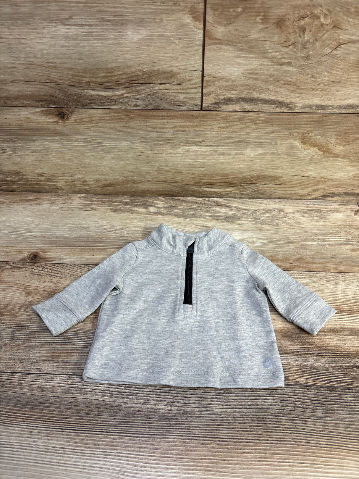 Baby Gap Mockneck Quarter-Zip Pullover Sweatshirt Grey sz 0-3m