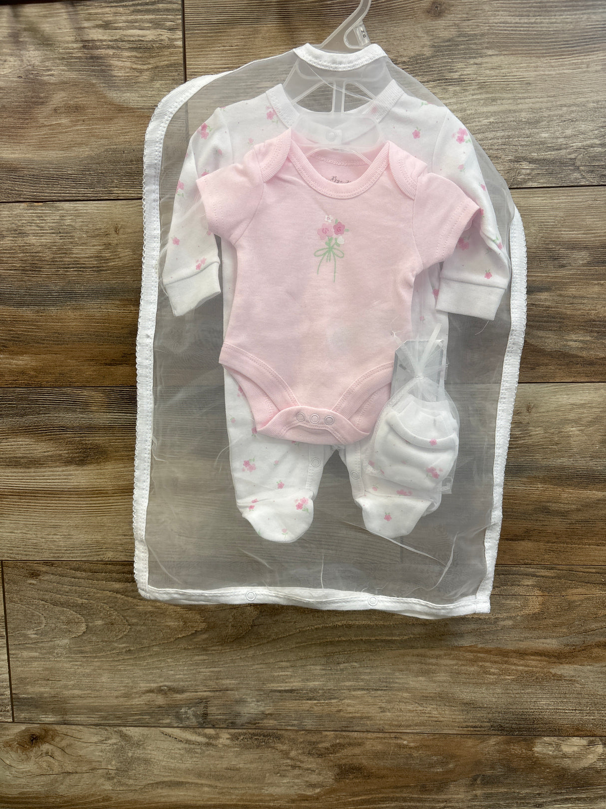 NEW Rock A Bye Baby Boutique 3pc Gift Set Pink sz Newborn