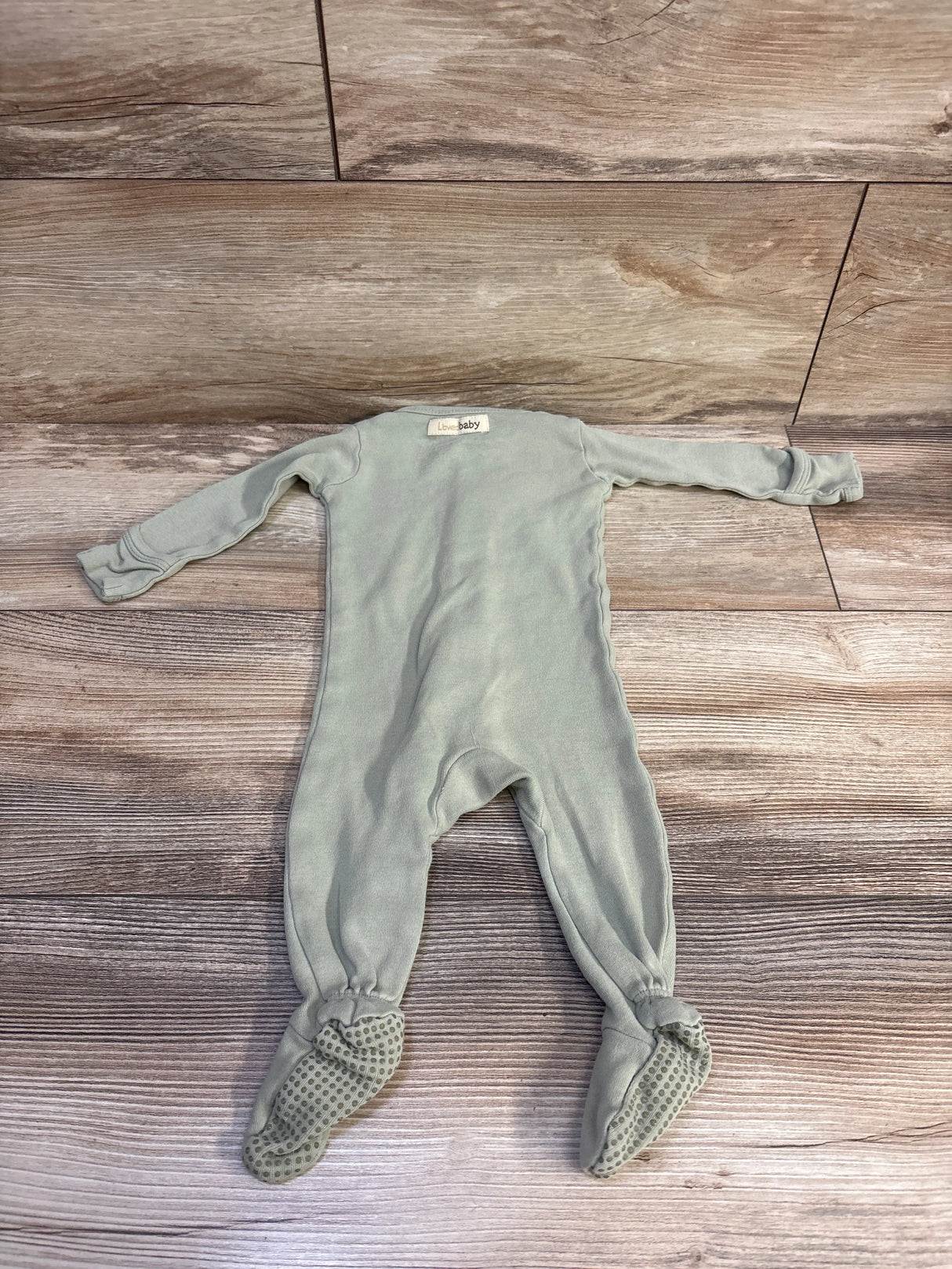 L'oved Baby Organic Snap Sleeper Green sz 0-3m