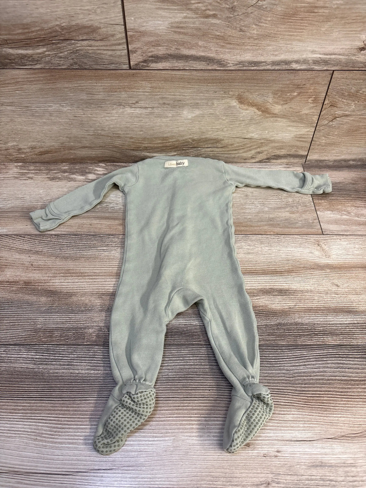 L'oved Baby Organic Snap Sleeper Green sz 0-3m