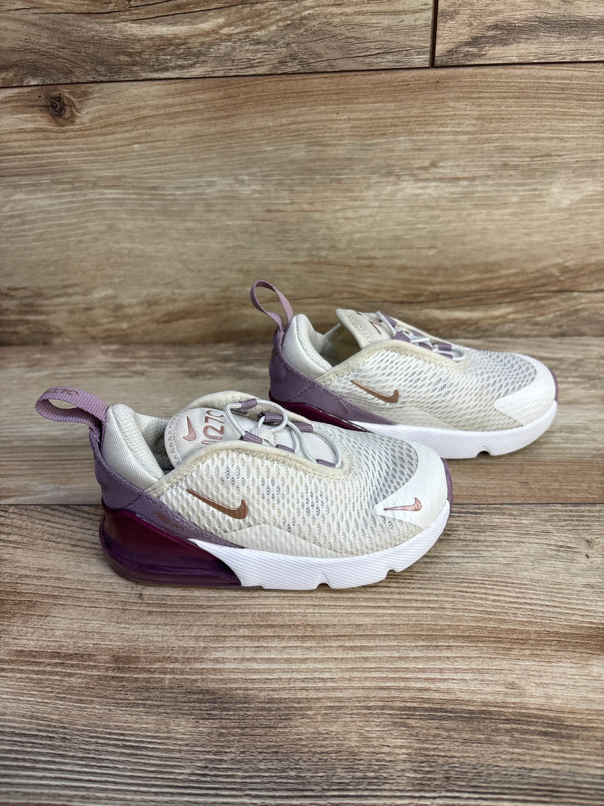 Nike Air Max 270 TD 'White Amethyst Wave' Sneakers sz 8c - Me n Mommy To Be