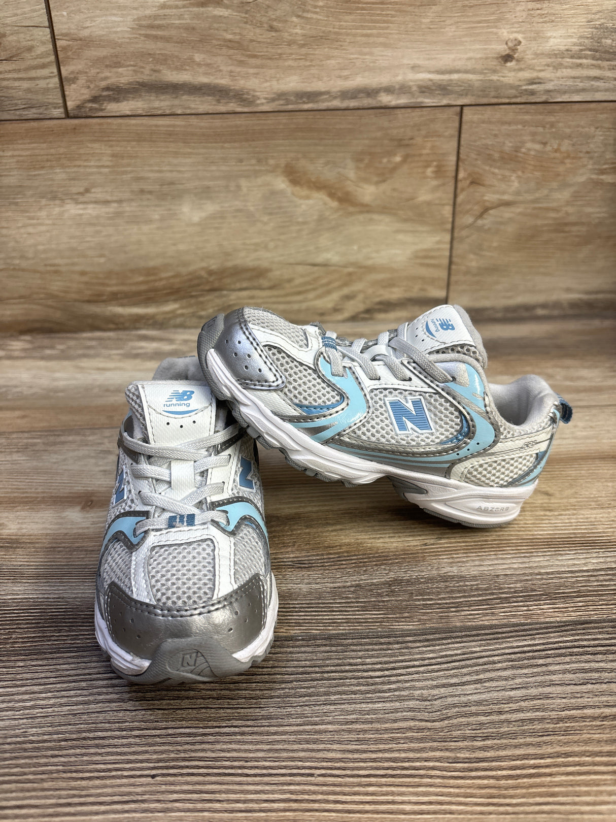 New Balance 530 Bungee Sneakers White/Blue sz 10c