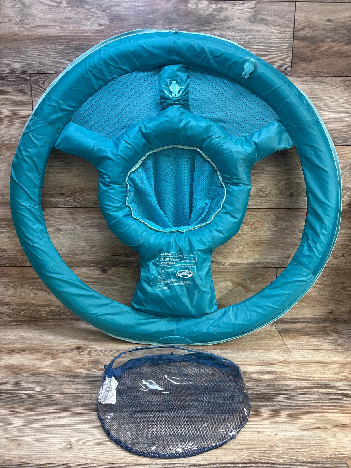 SwimWays Toddler Spring Float Blue with Sharks