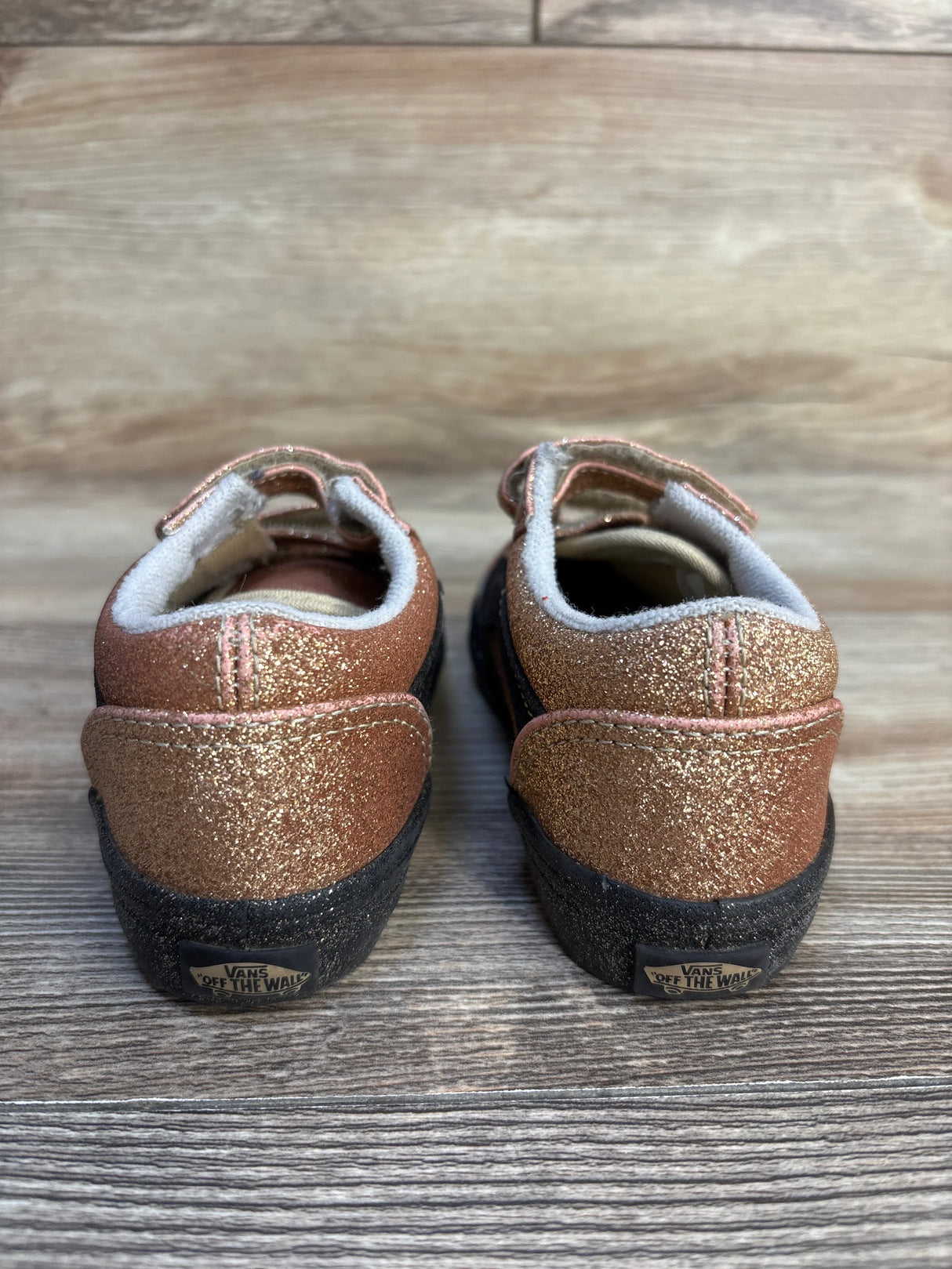 Vans Old Skool V Sneakers Glittery Gold sz 9c