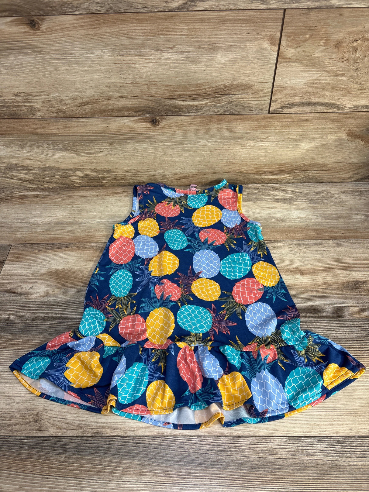 Cooke Street Hawaii Pineapple Print Dress Blue sz 4-5T - Me n Mommy To Be