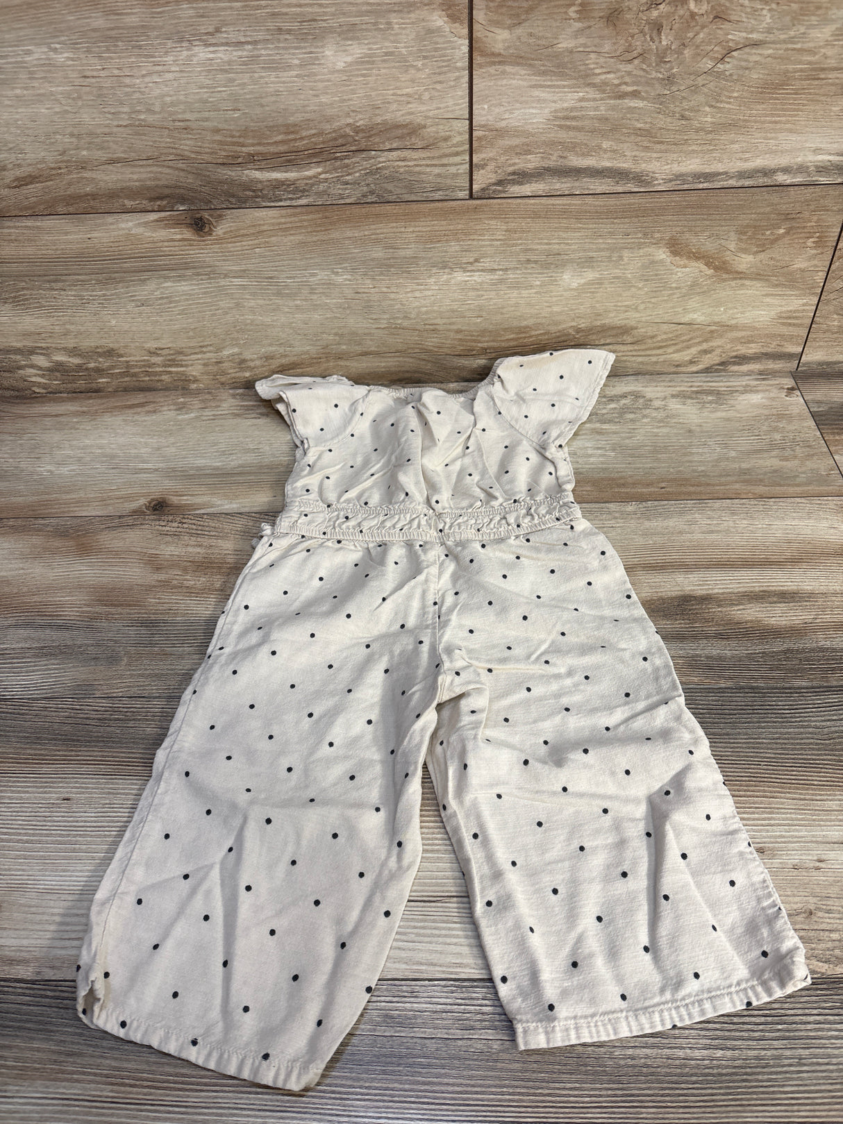 Oshkosh Polka Dot Jumpsuit Beige sz 2T