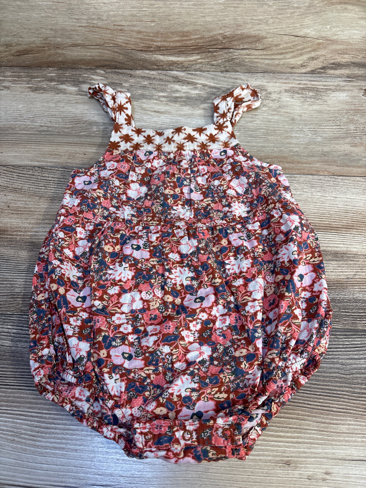 Cat & Jack Floral Bubble Romper Berry sz 18m