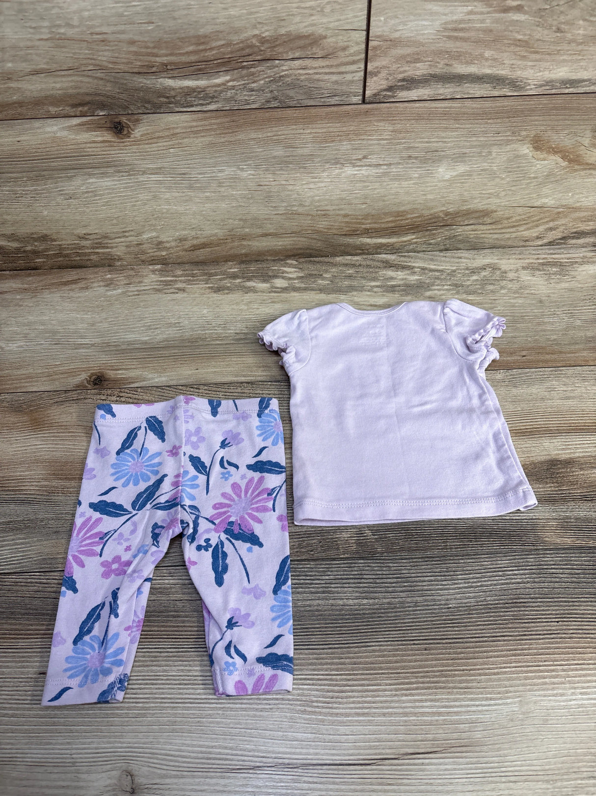 Carter's 2pc Floral Shirt & Pants Set Lilac sz 3m