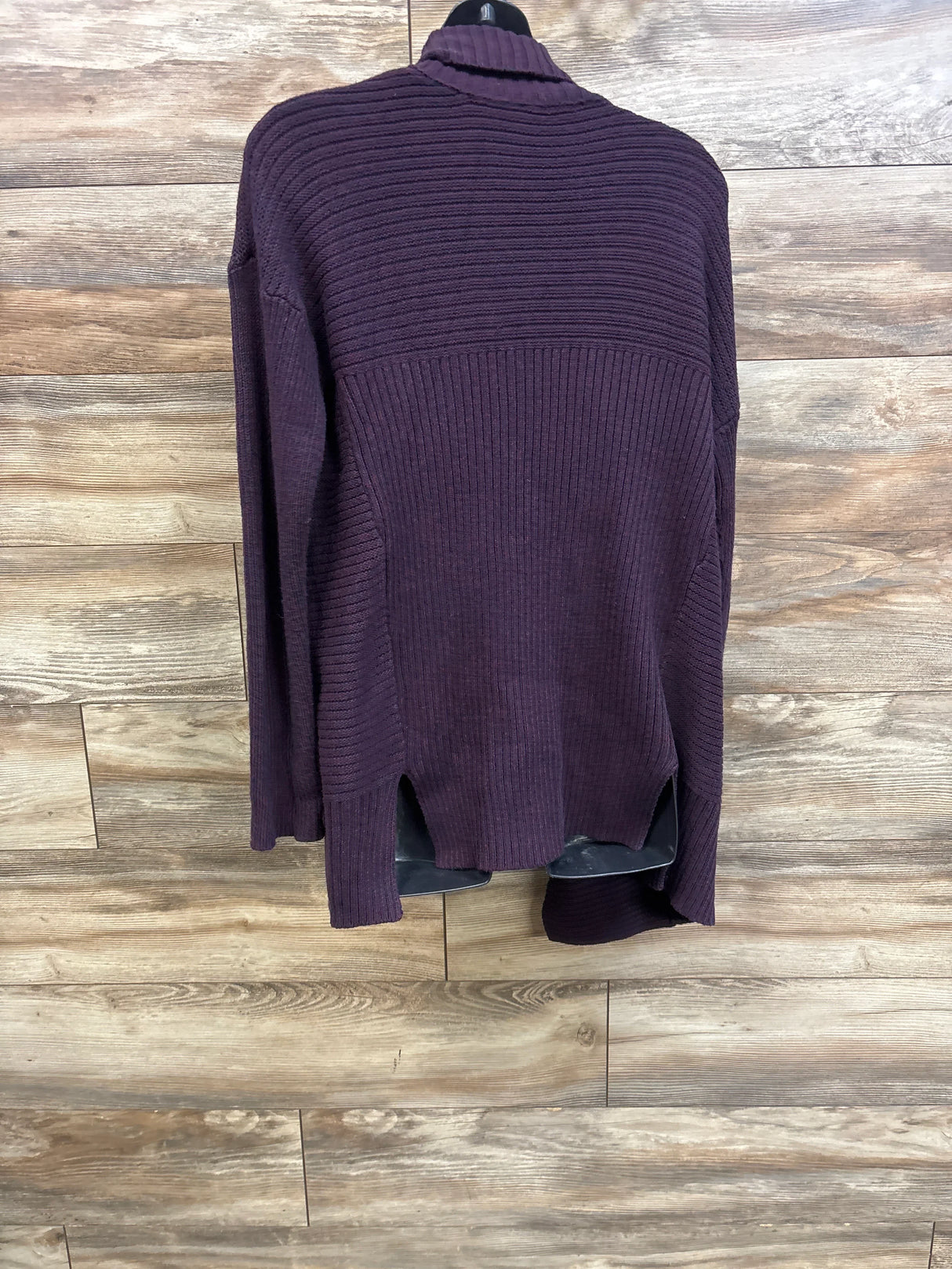 A Pea In The Pod Open Front Knit Cardigan Sweater Purple sz Large