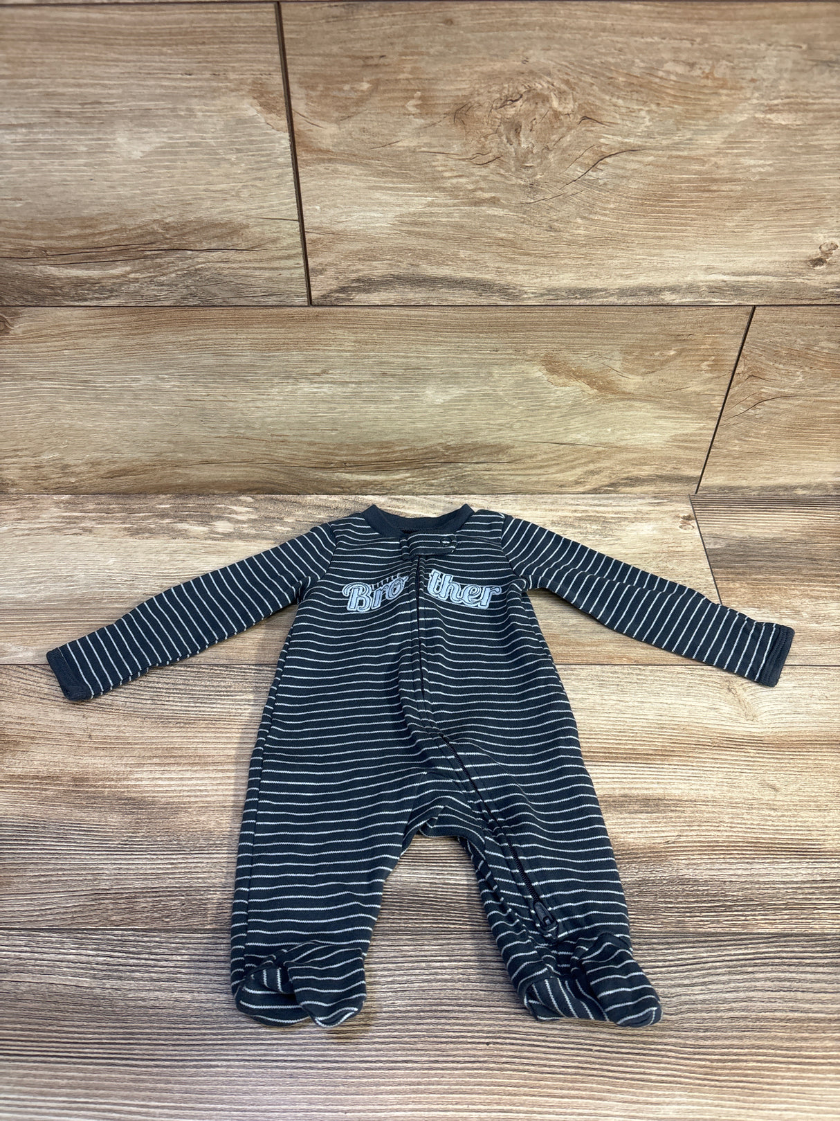 Carter's Striped Little Brother Sleeper Blue sz Newborn