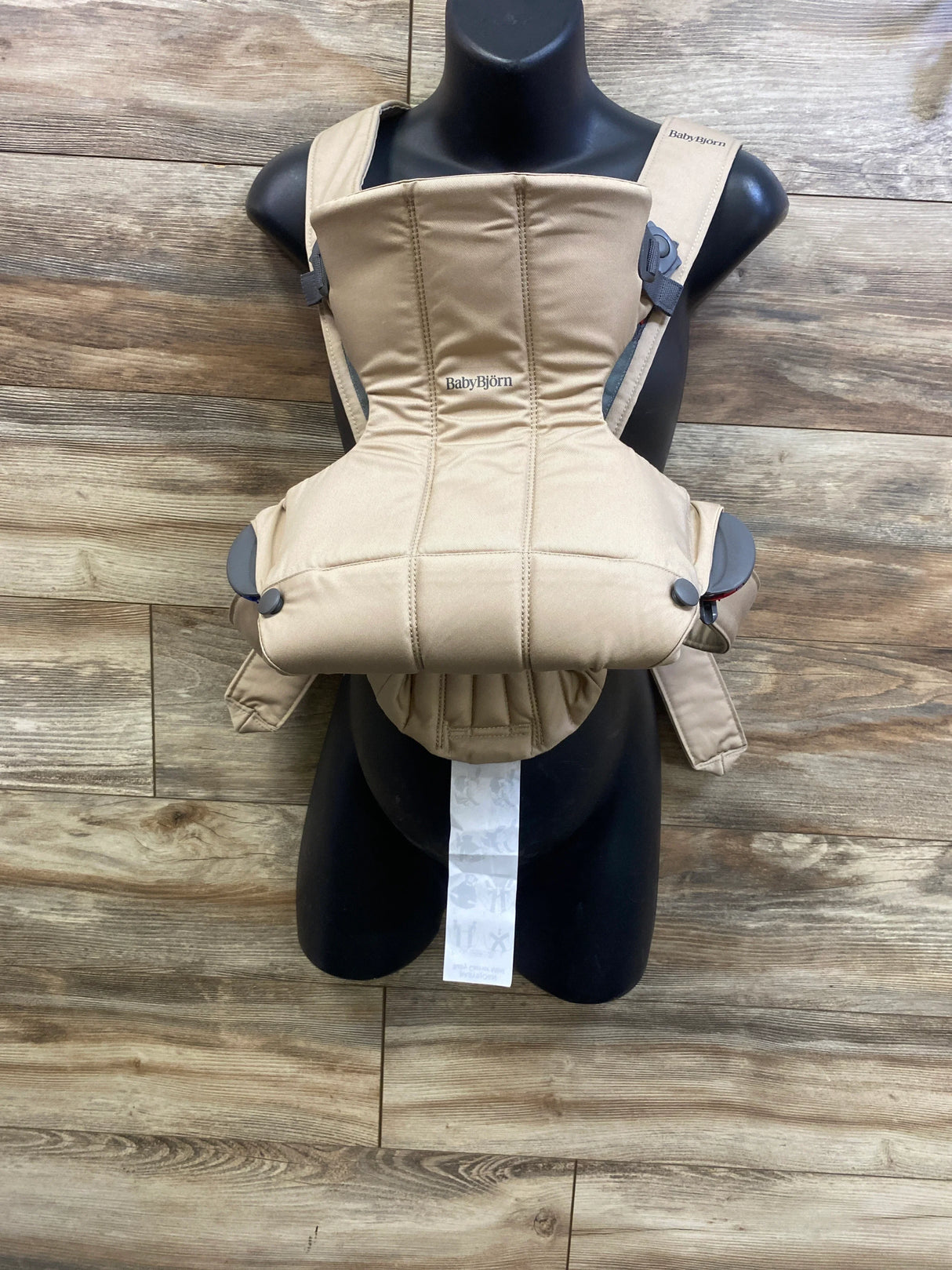 Baby Bjorn Baby Carrier Mini, Woven Beige 7-25lbs