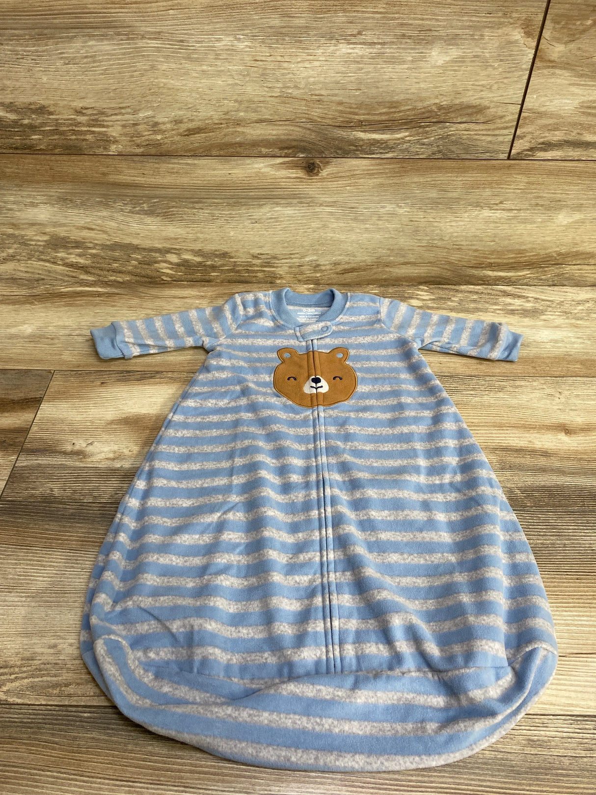 Carter's Bear Print Blanket Sleeper Blue sz 0-3m