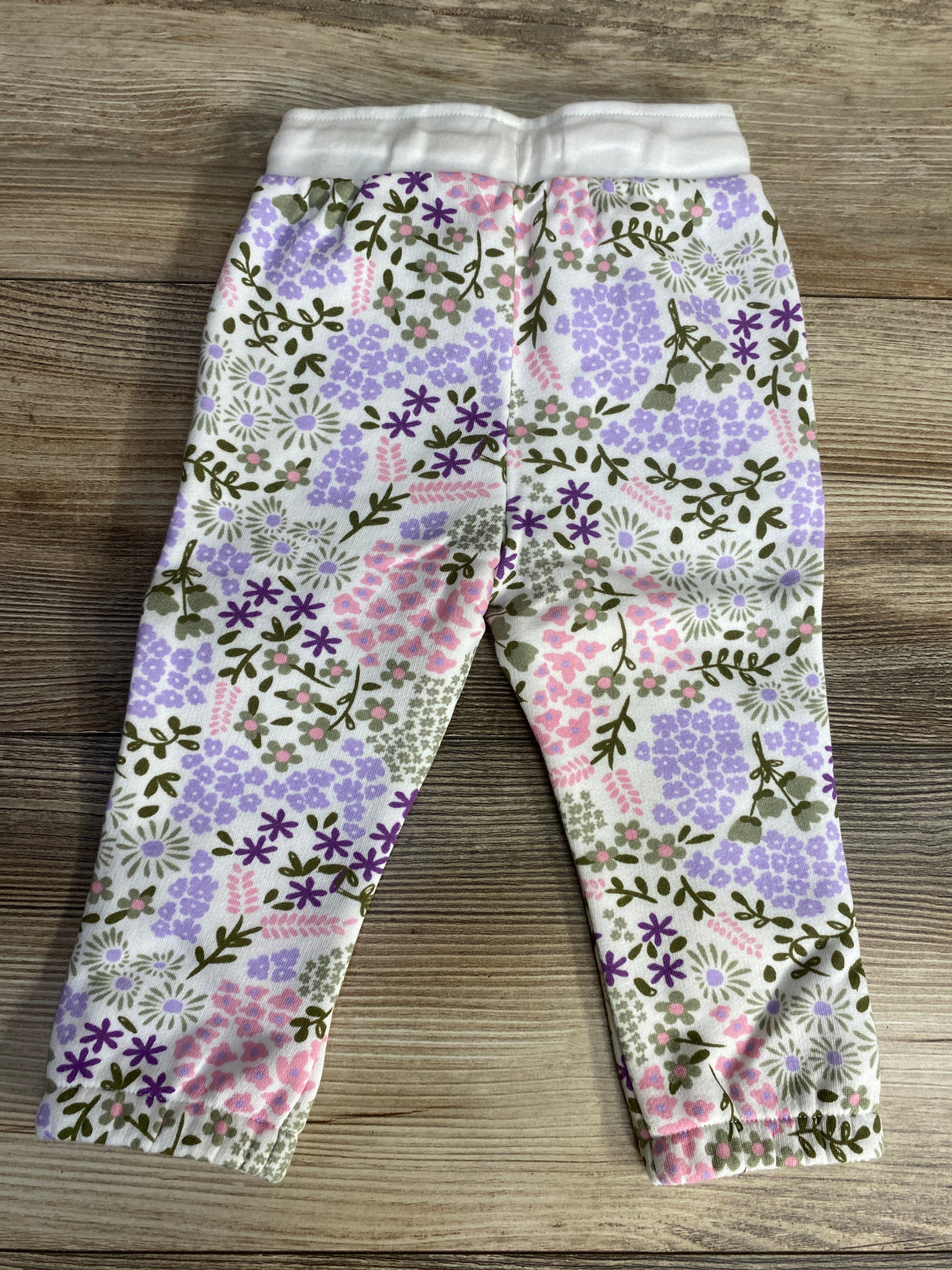 NEW Okie Dokie Fleece Floral Jogger Pant sz 12m