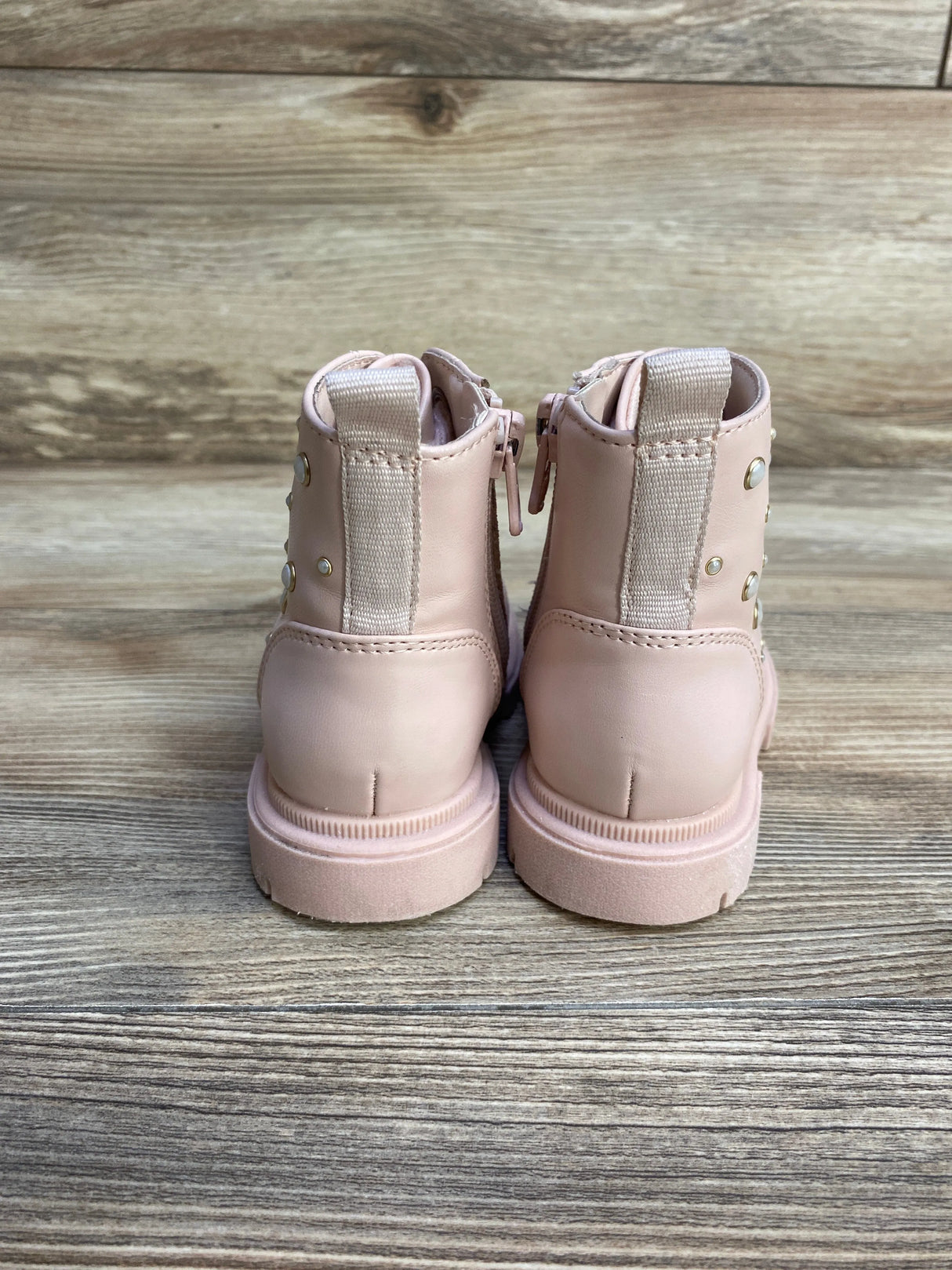 Cat & Jack Amaya Lace-Up Combat Boots Pink sz 6c - Me n Mommy To Be