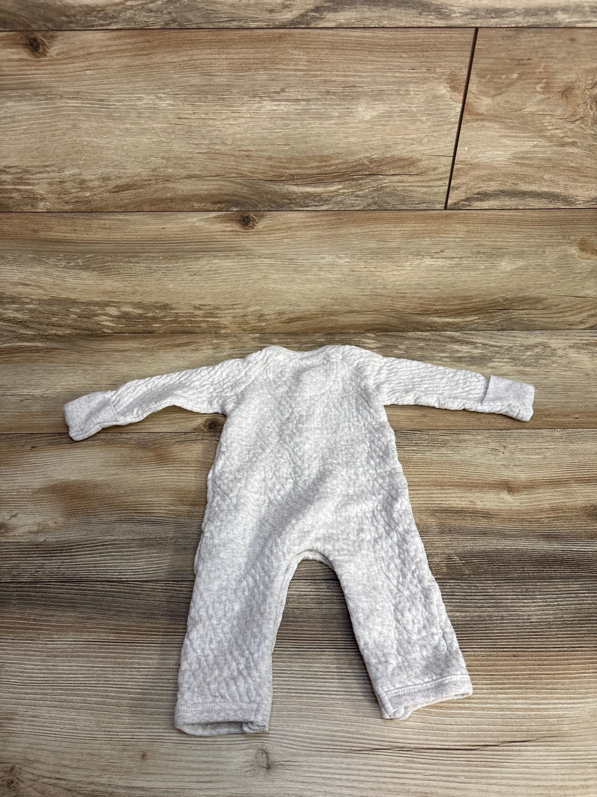 Honest Baby Henley Textured Coverall Grey sz 0-3m