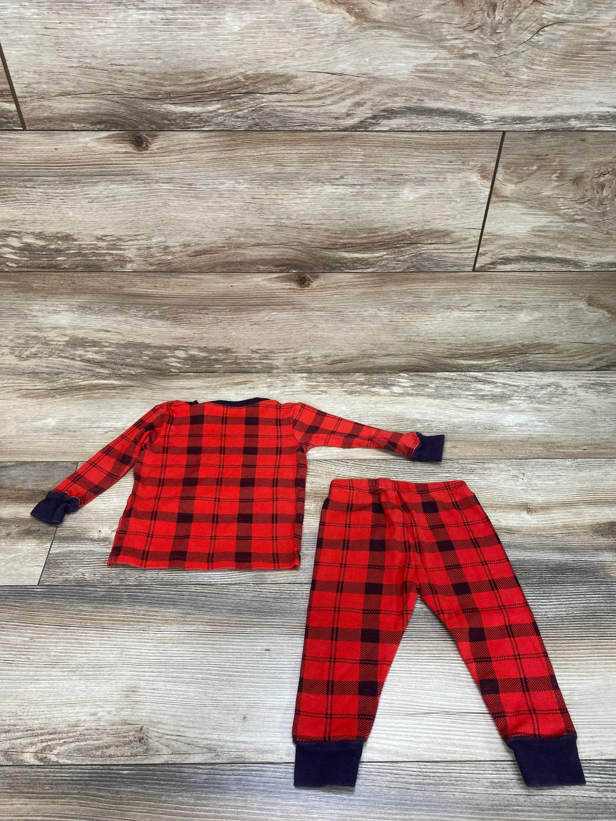 Carter's 2pc Plaid Pajama Set Red sz 12m - Me n Mommy To Be
