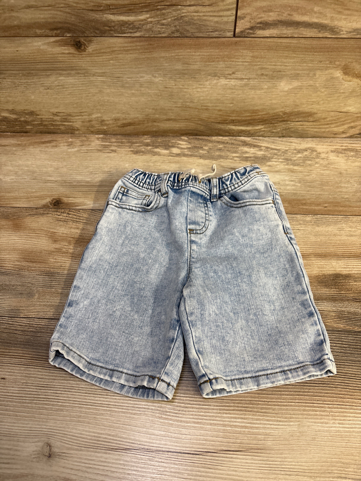 Wonder Nation Drawstring Denim Shorts Blue sz 5T