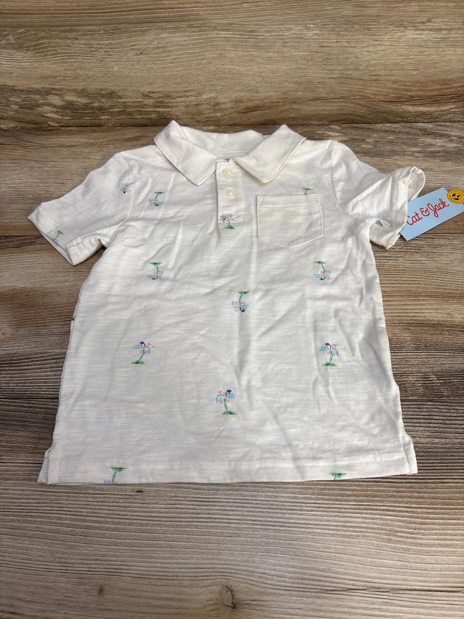 NEW Cat & Jack Polo Shirt White sz 3T - Me n Mommy To Be