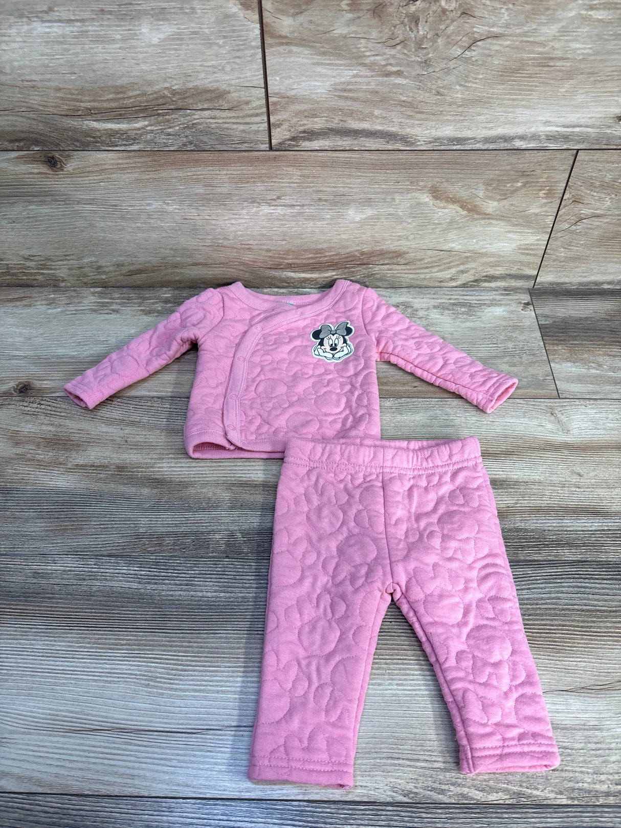 Disney Baby 2pc Minnie Mouse Sweatshirt & Pants Set Pink sz 0-3m
