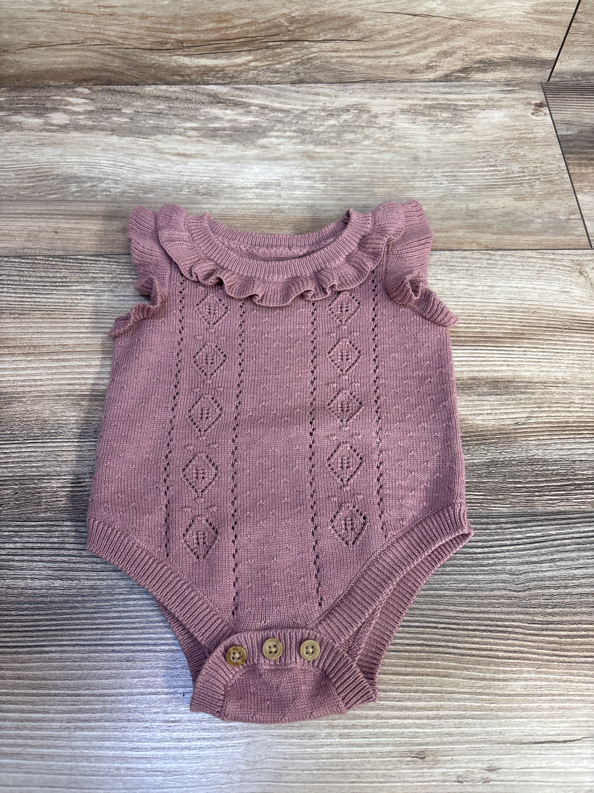 Cloud Island Knit Bodysuit Dusty Rose sz Newborn