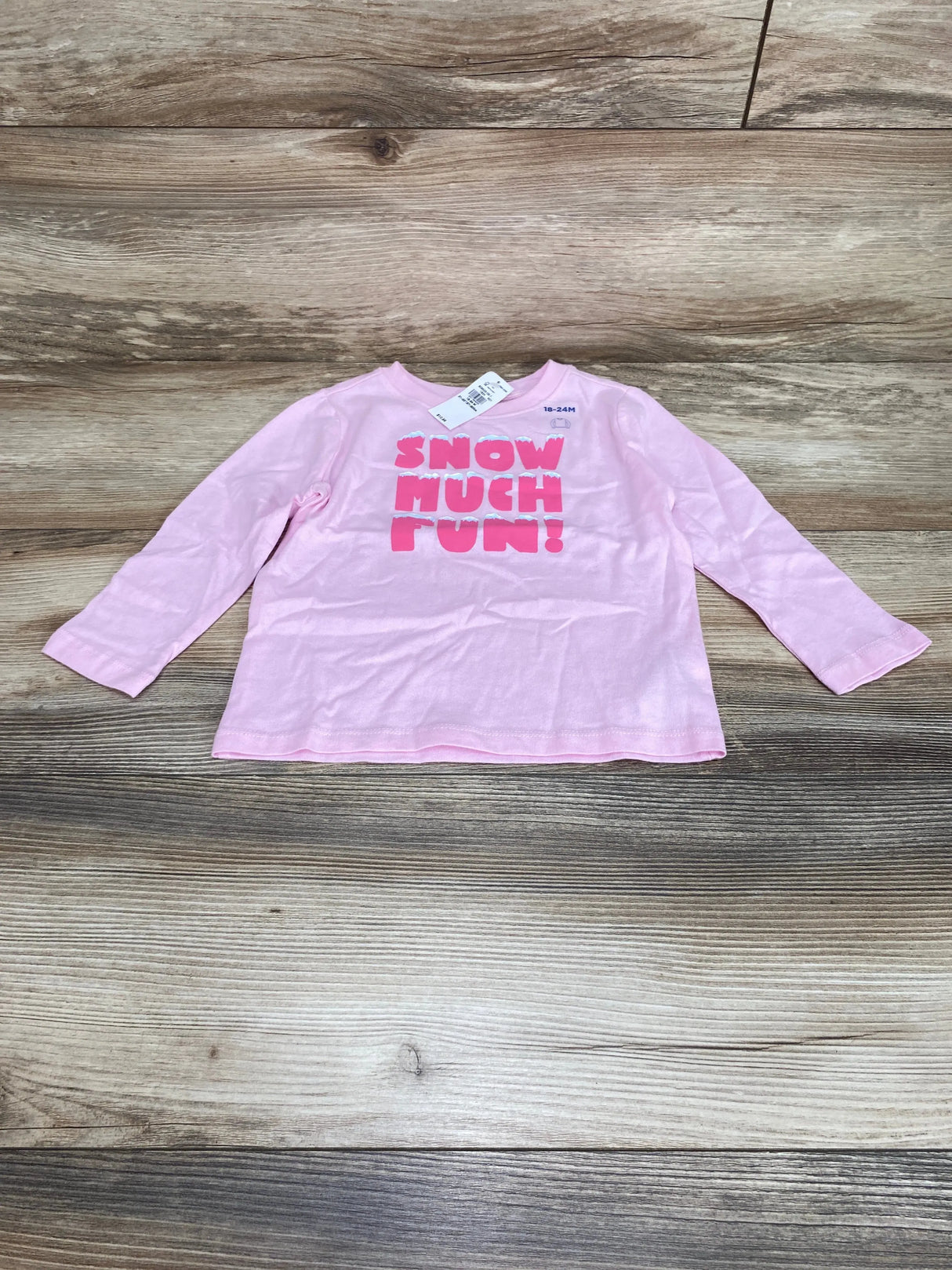 NEW Old Navy Snow Much Fun! Shirt Pink sz 18-24m - Me n Mommy To Be