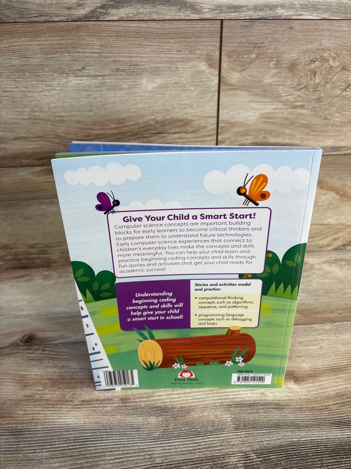 Evan-Moor Smart Start Beginning Coding Kingergarten Activity Workbook