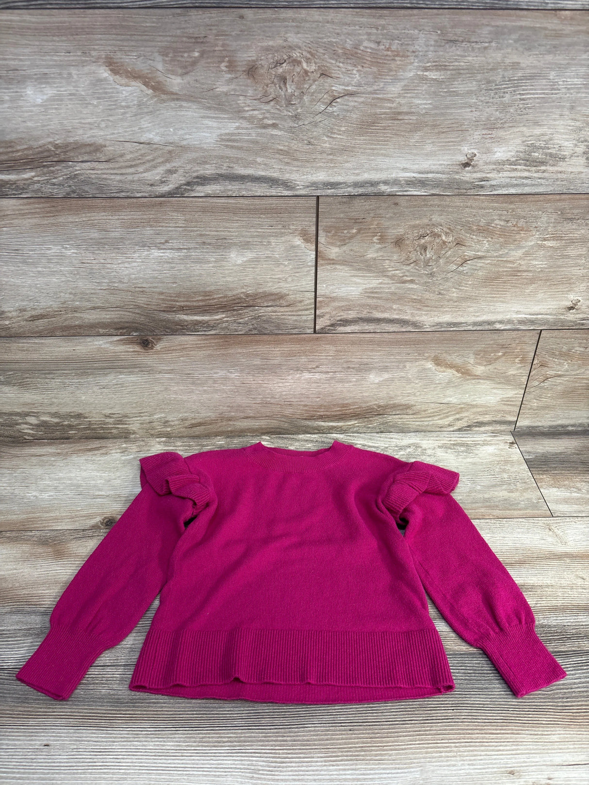 Gap Kids Ruffled Sleeve Pull Over Sweater Pink sz 4-5T